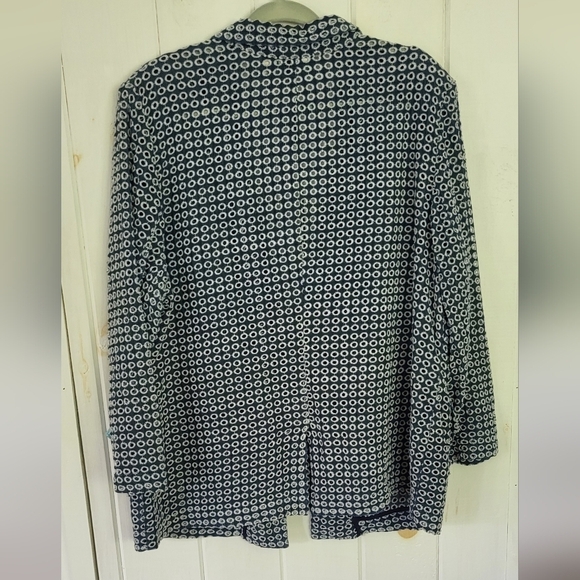 Chico’s Tonga Eyelet Summer Blazer Jacket - Picture 6 of 9